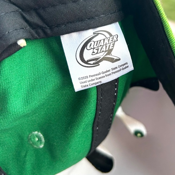 NWOT Quaker State Cap/Hat Weathered Green & White SnapBack - Picture 3 of 9